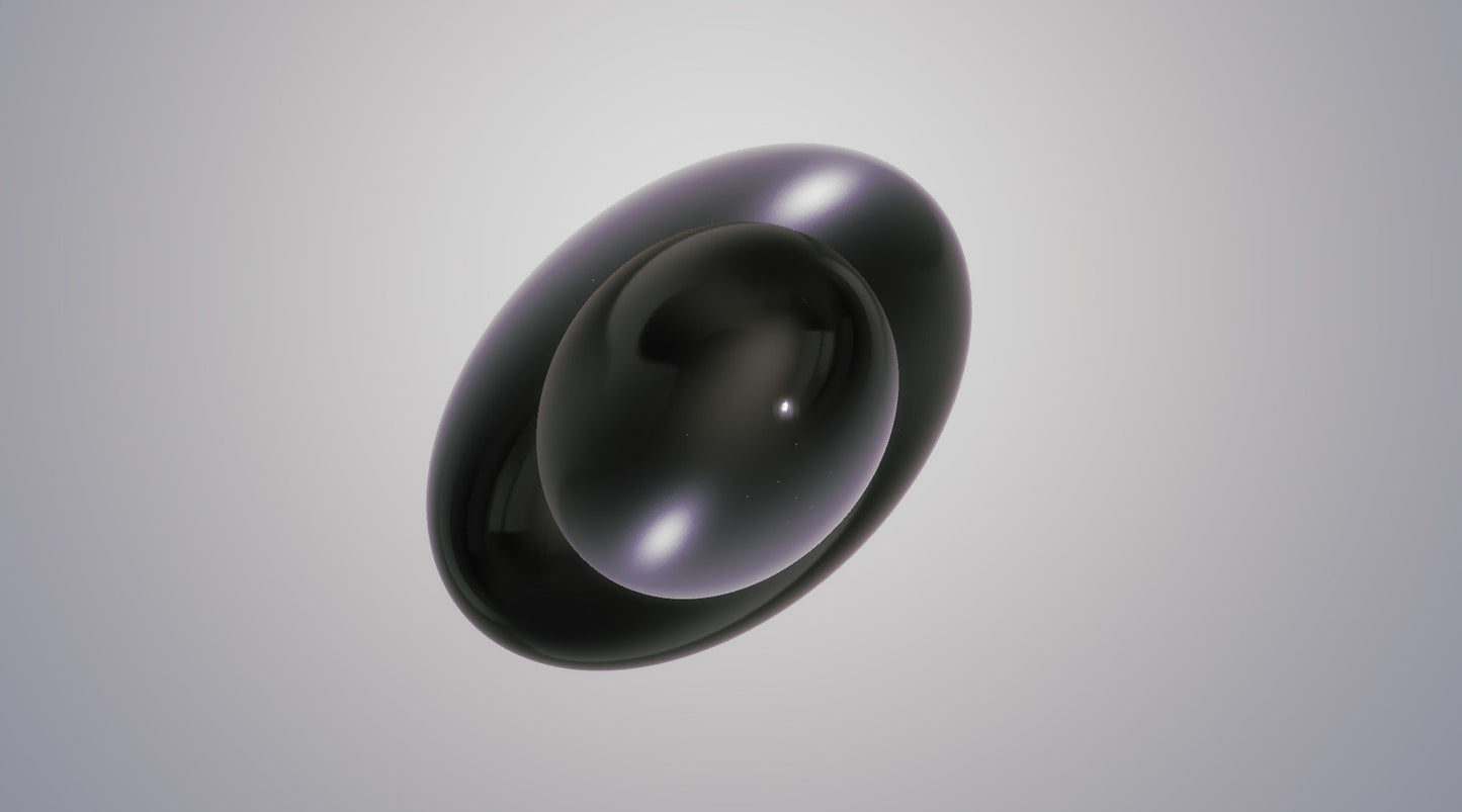Modern Sleek Oval Vase in Various Colors
