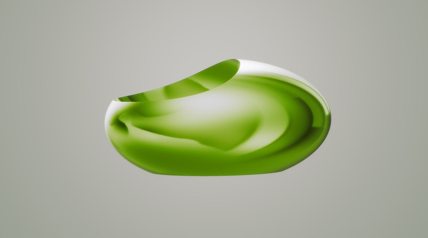 Modern Sleek Oval Vase in Various Colors