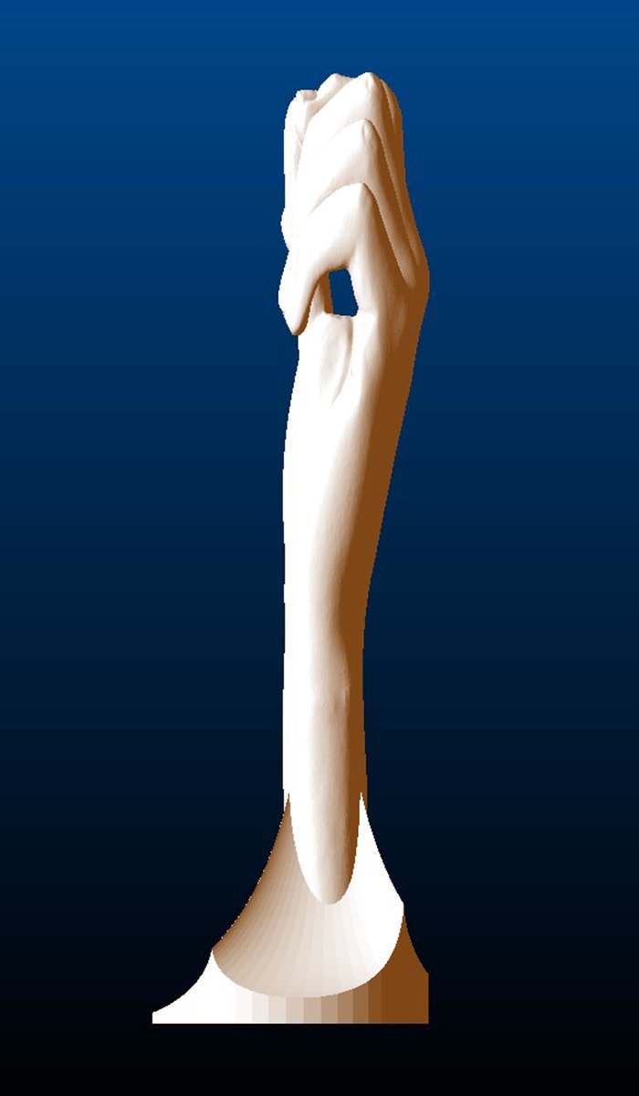 Peace (Left) Hand Sculpture, left