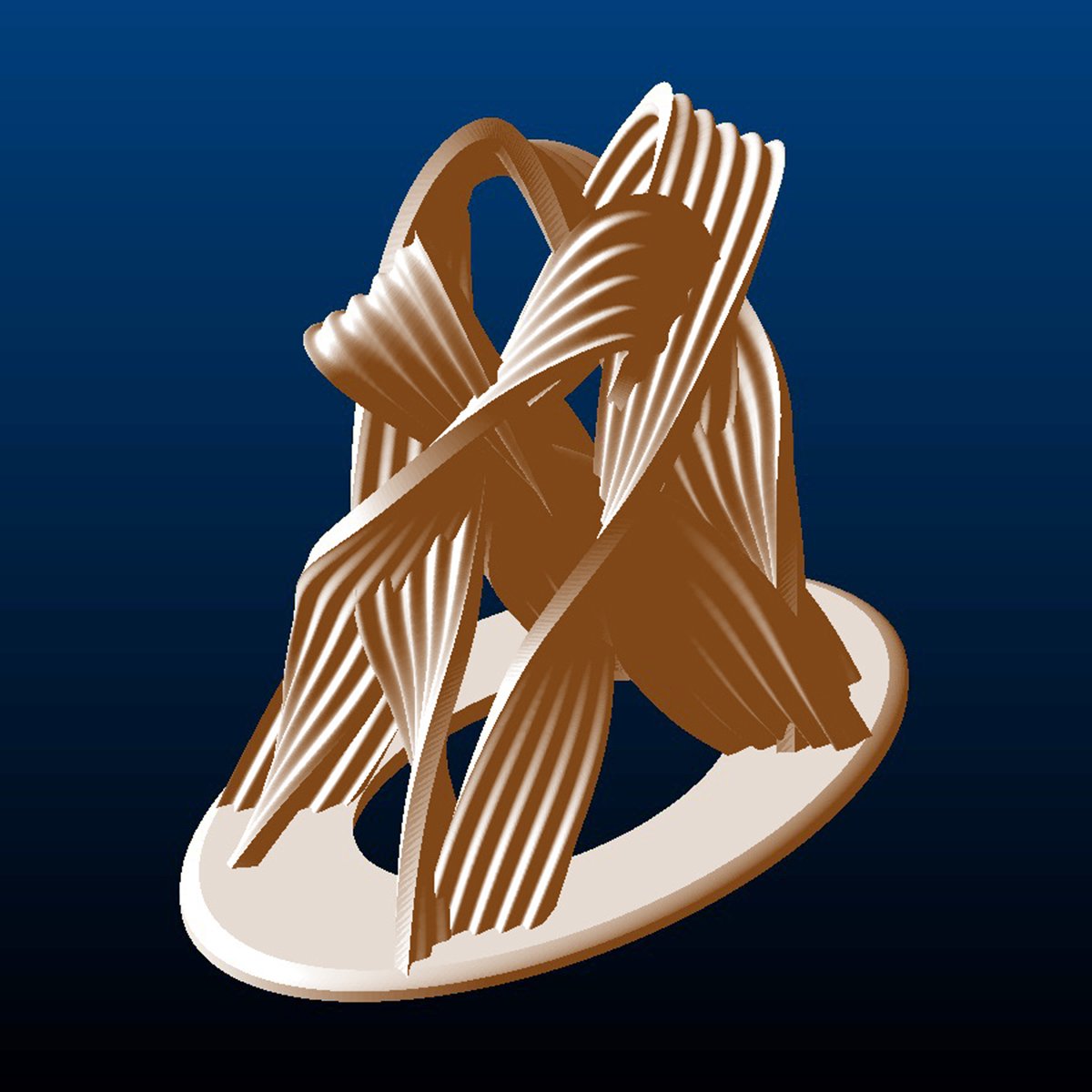 Inter-Weave Sculpture, angled