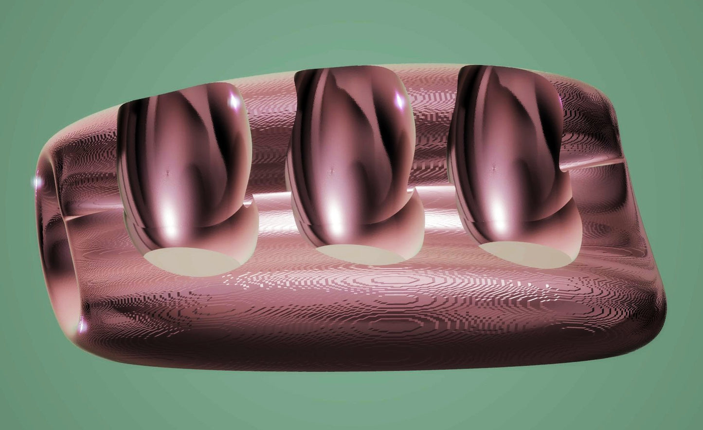 Modern Sofa for 3 - Rose Gold