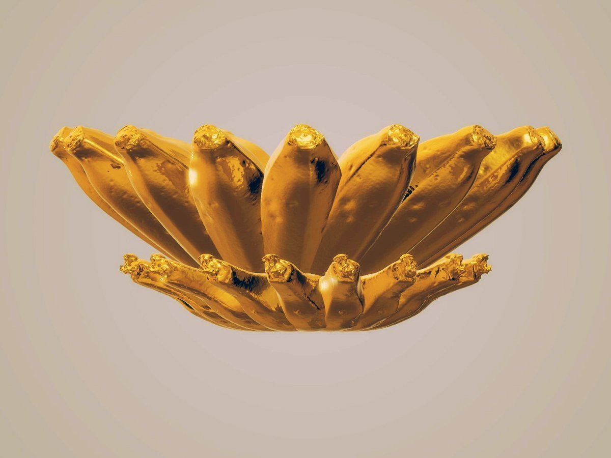 Banana Bowl, gold