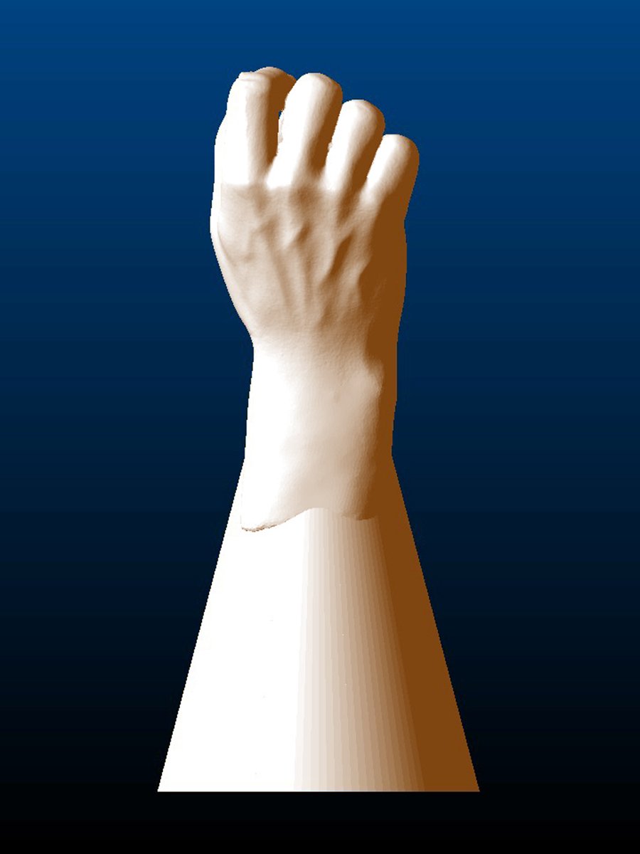 Closed Hands Sculpture, right