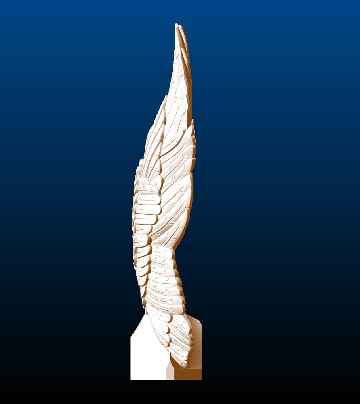 Dual Wings Sculpture, right