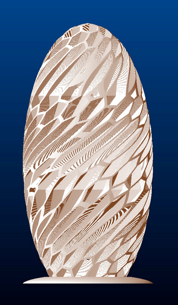 Beehive Design Vase, front