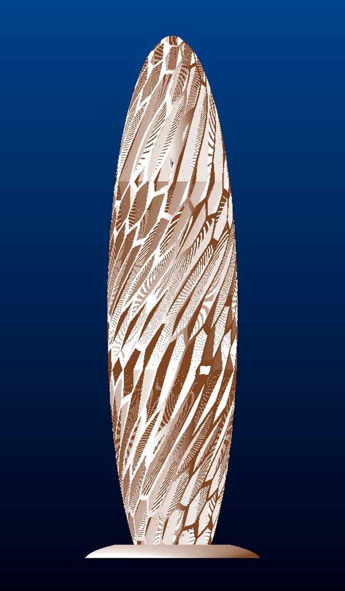 Beehive Design Vase, side
