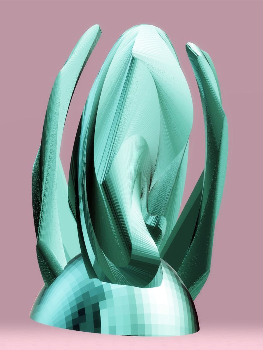 Sculpture Arcs, Turquoise