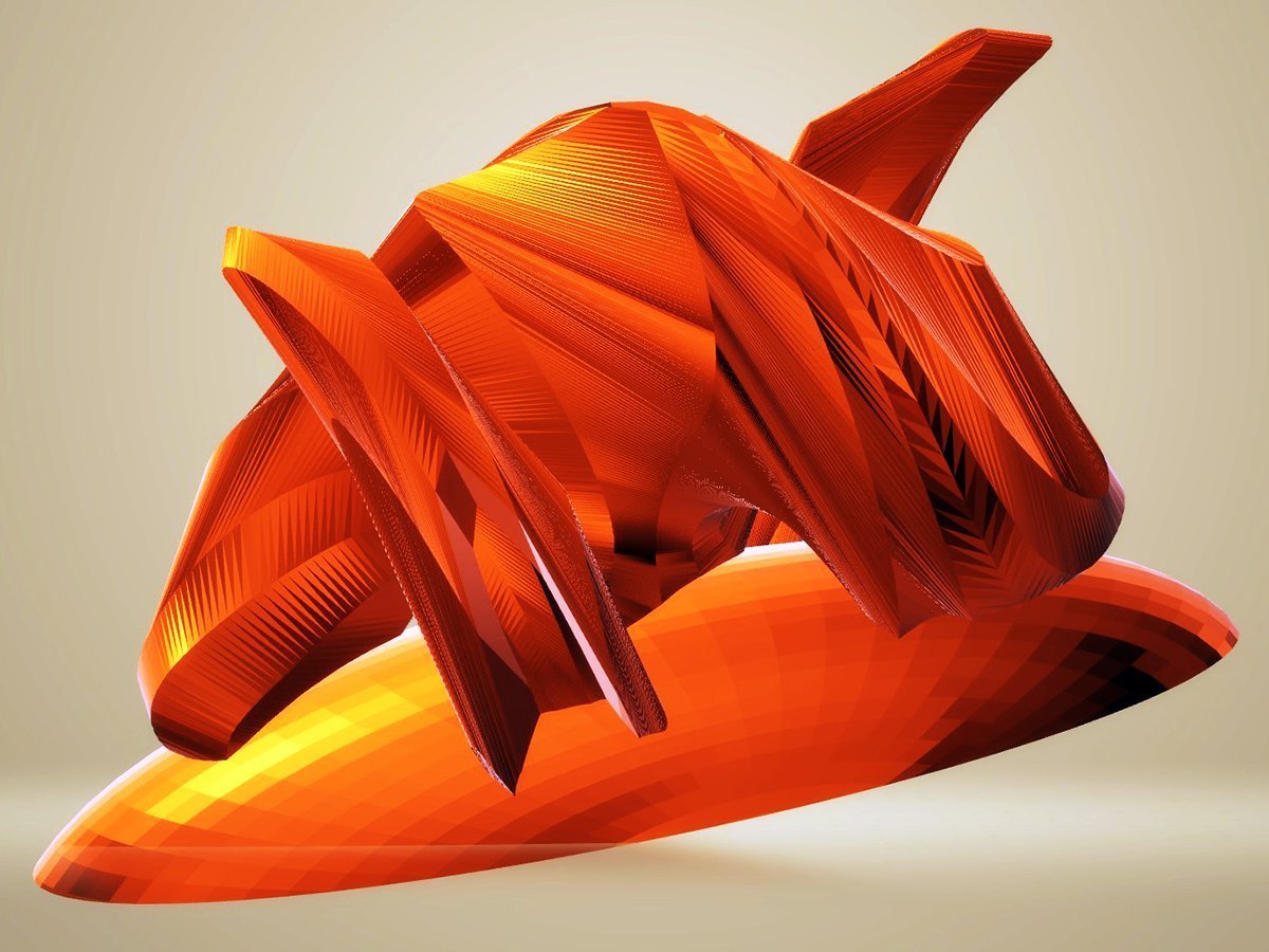 Panther Sculpture, Orange