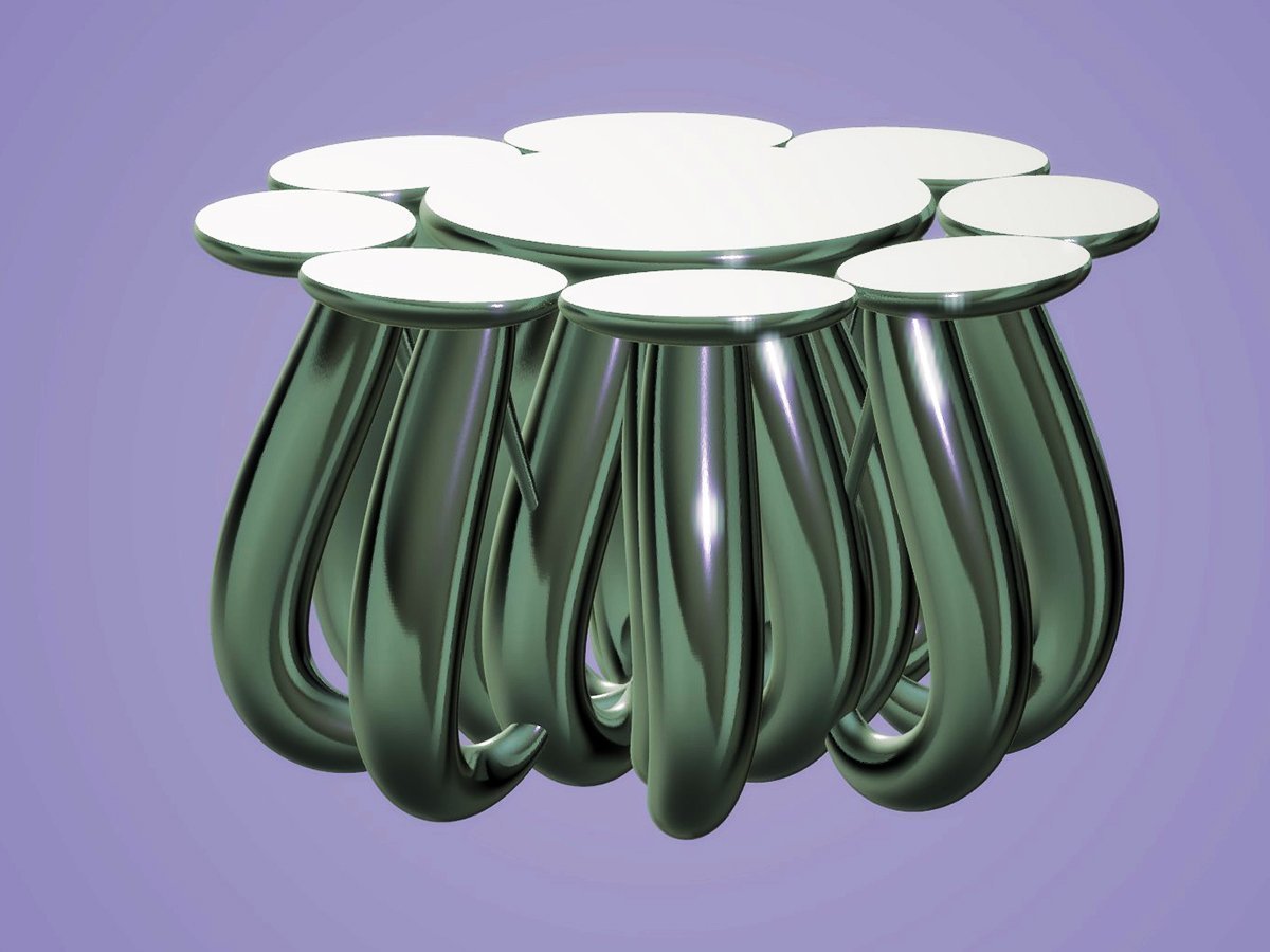Dining Table, Octopus - Emerald