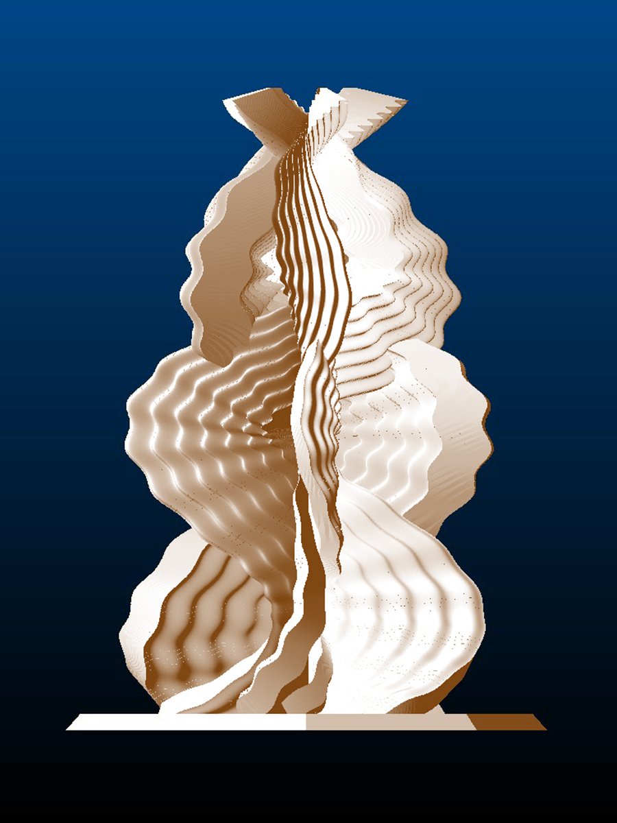Abstract Coral Sculpture, front