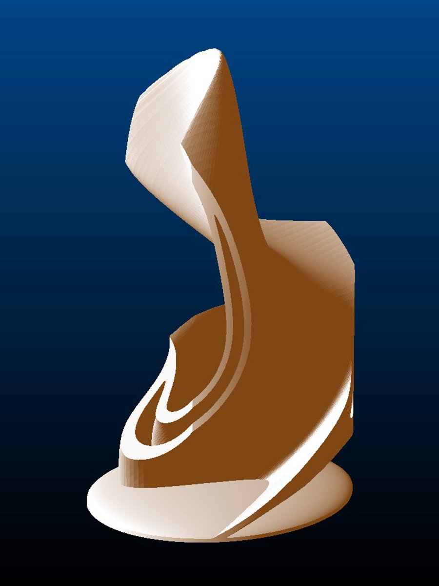 Abstract Artistic Sculpture, angled