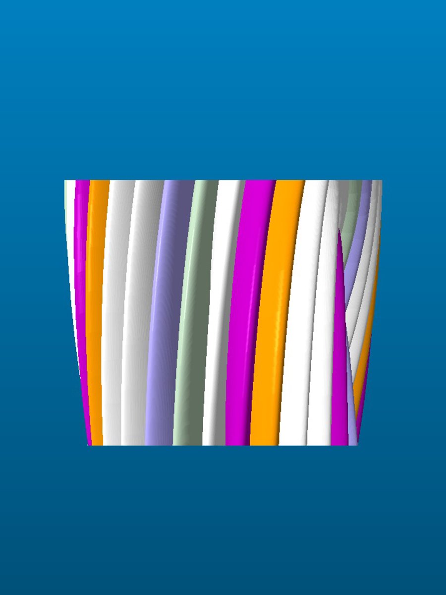 Multi-Color Swirl Patio Table, right