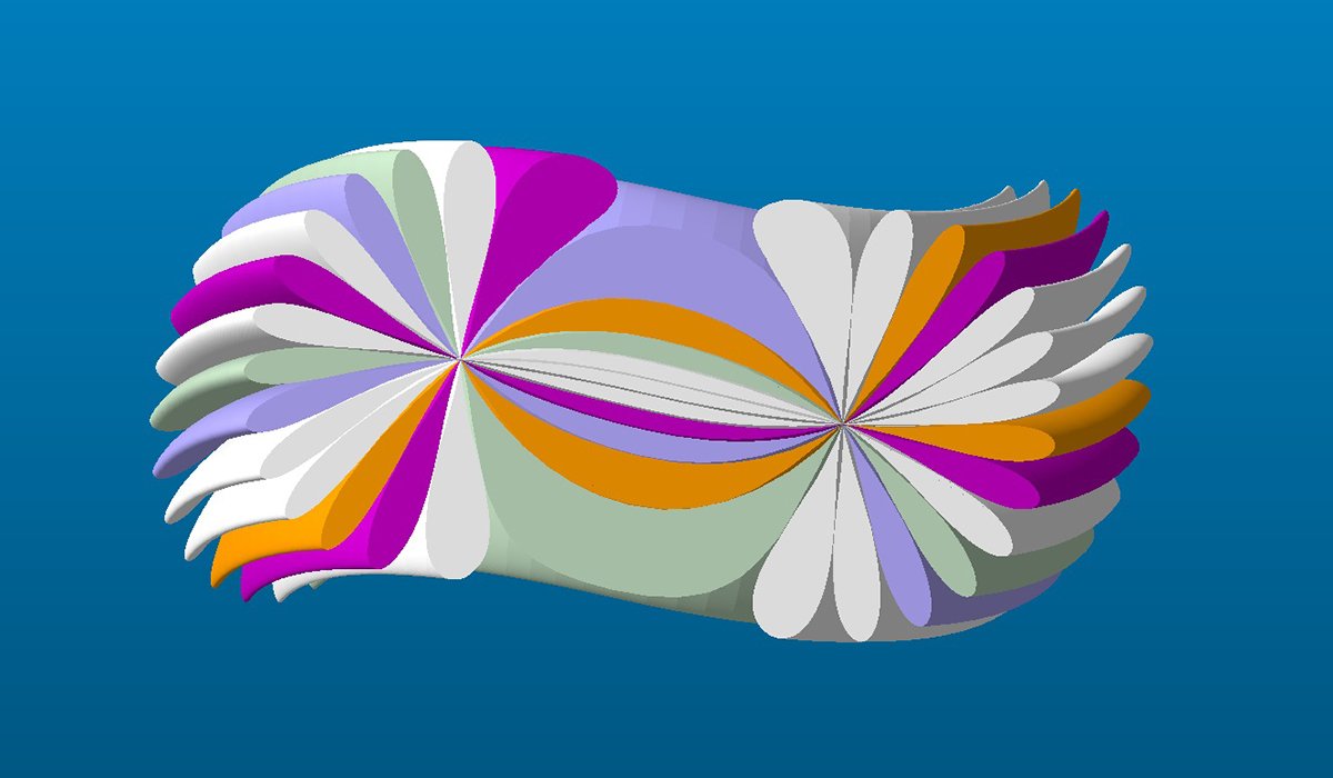 Multi-Color Concentric Patio Table, top