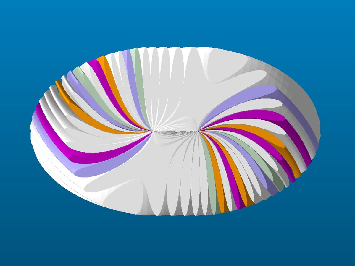 Multi-Color Arch Patio Table, top