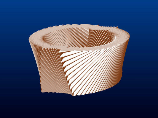 Round Tapered Patio Table, angled