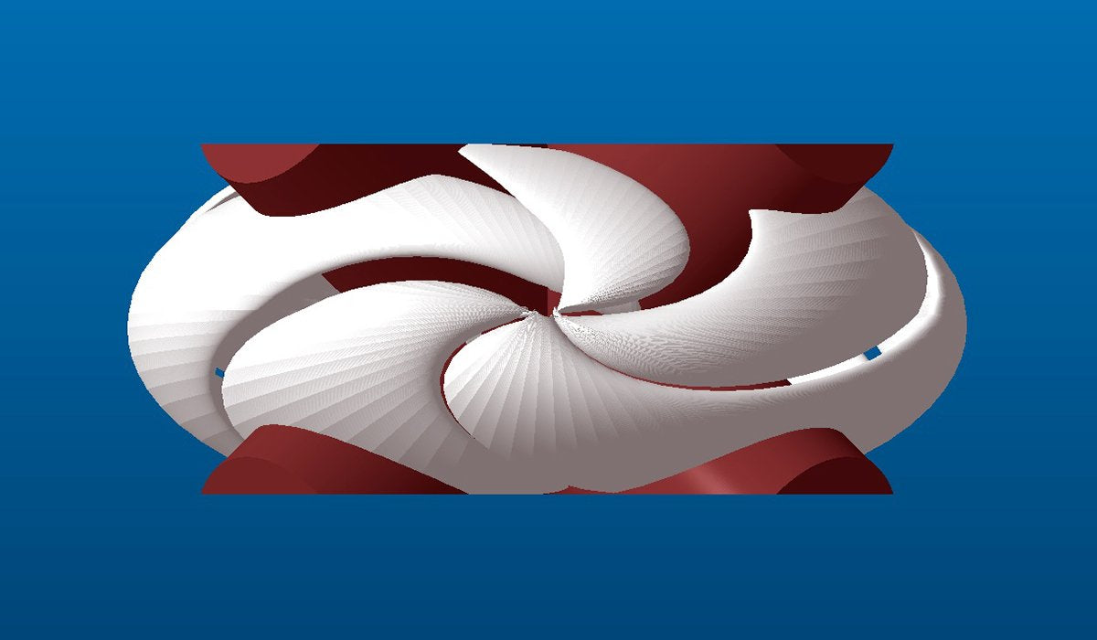 Abstract Curled Patio Table side