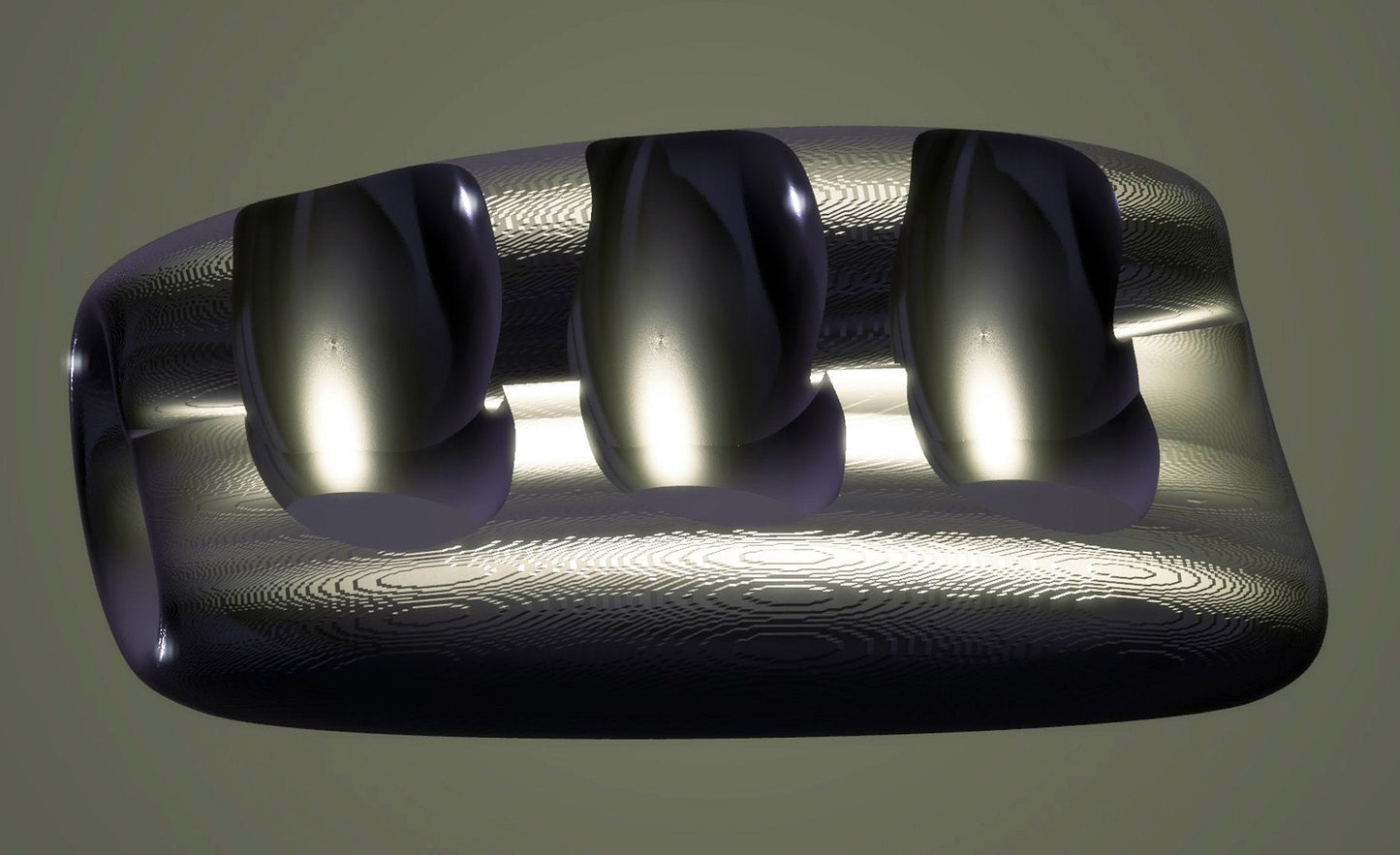 Modern Sofa for 3 - Charcoal Grey