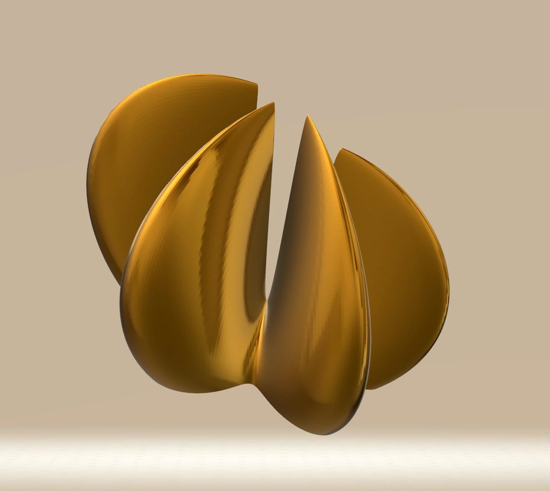 Modern Sculpture 5 Peaks 