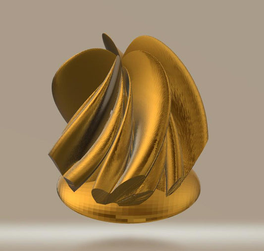 Modern Sculpture 5 Peaks Twisted