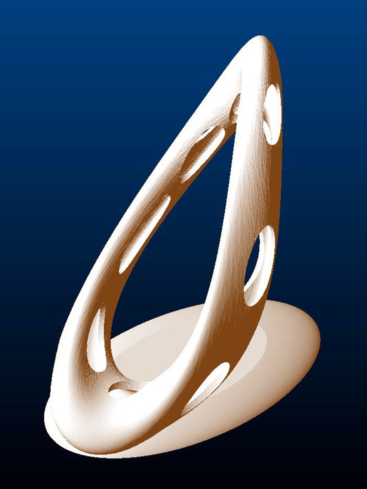 Infinity Sculpture, angled