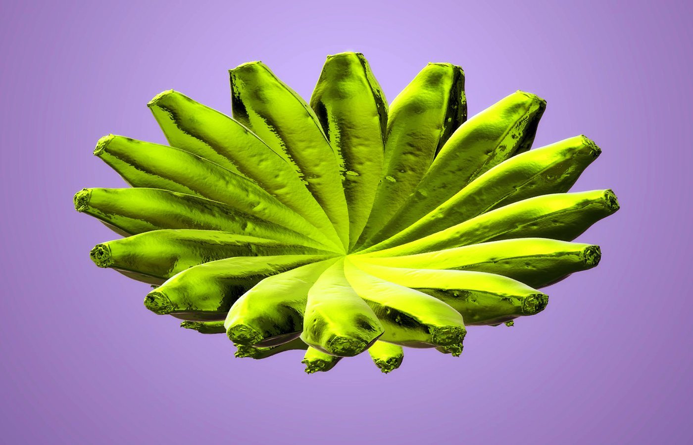 Banana Oval Center Piece, in Various Colors