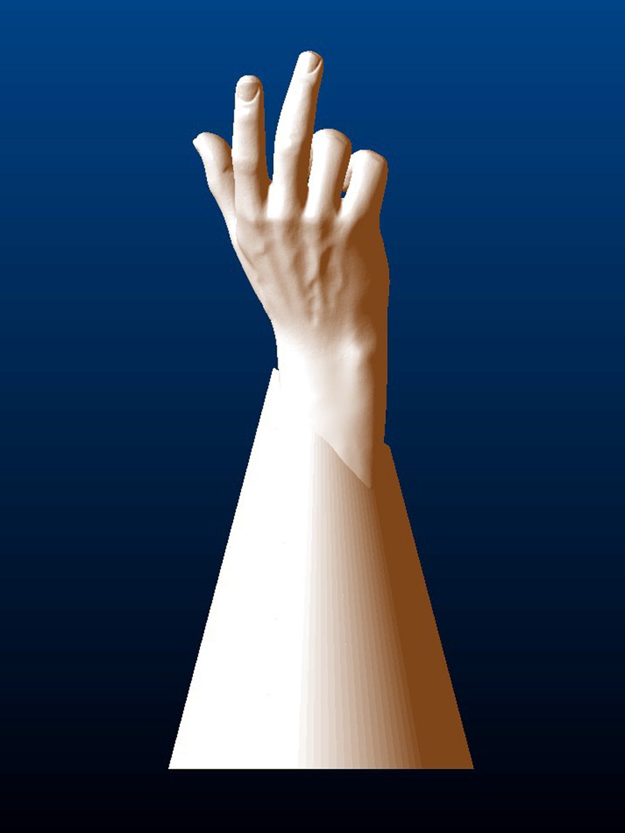 Open Hands Sculpture, right