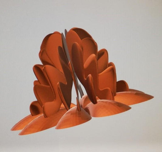 Petal Sculpture, Bronze