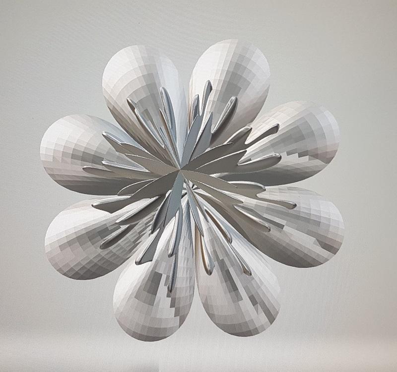 Petal Sculpture Gold