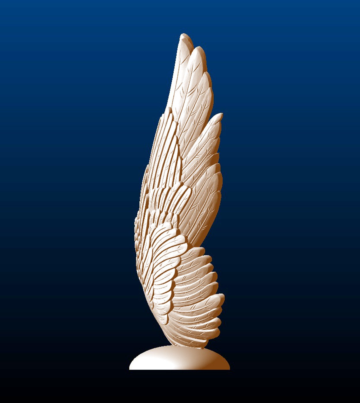 Arched Wings Sculpture, right