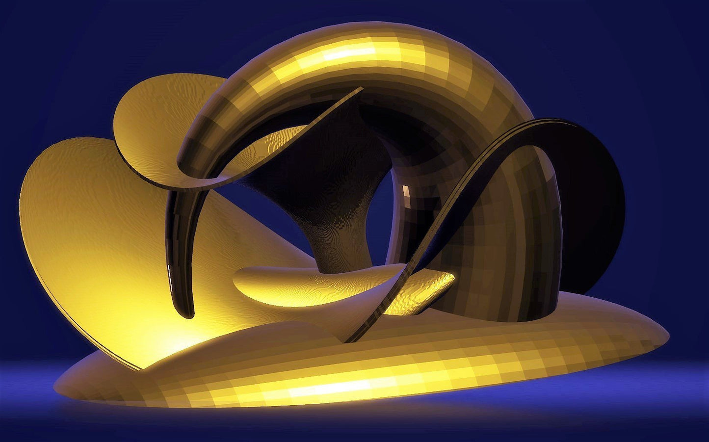 Center Piece Vase - Gold