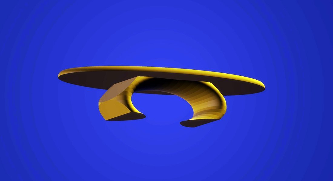 Modern Diamond Arc Table