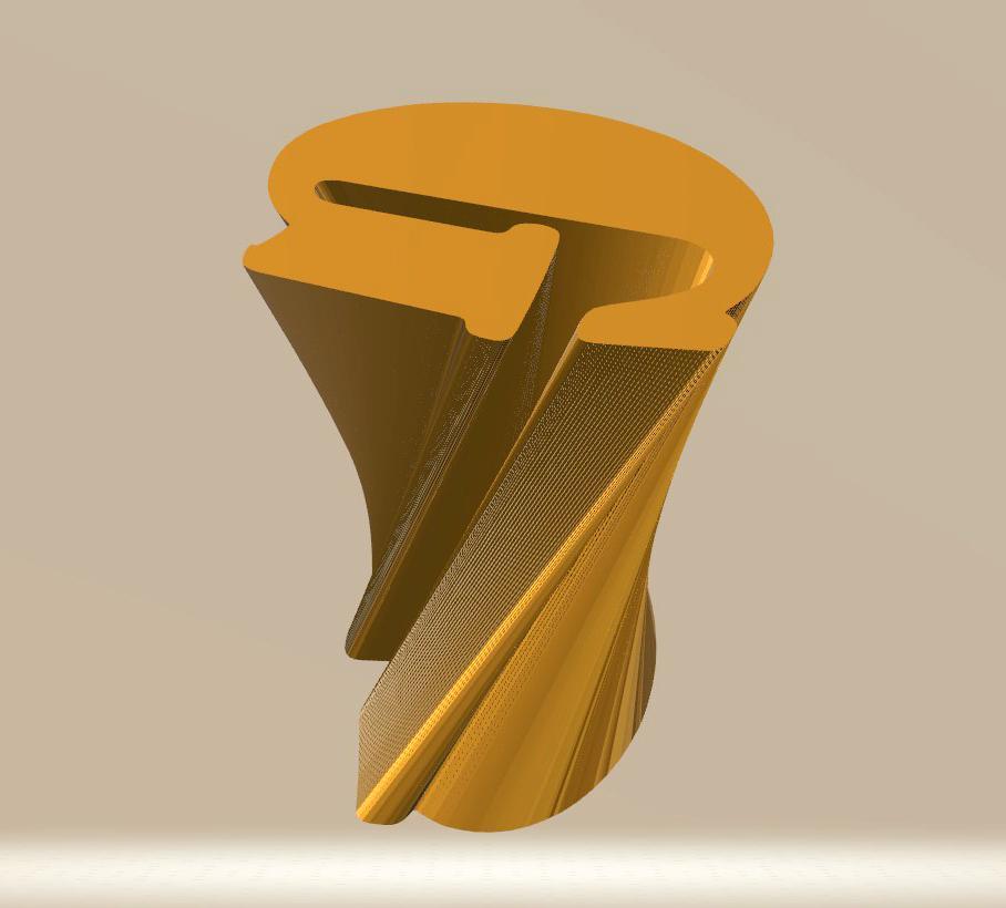 Modern Accent Table, Letter "G", Gold
