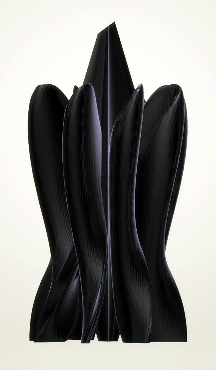 Modern Petal Sculpture, Bronze