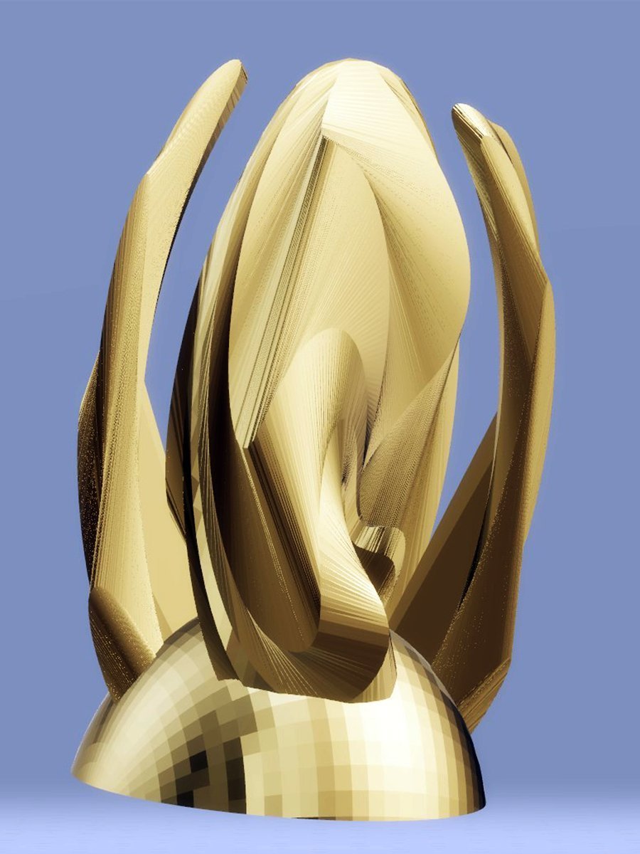 Sculpture Arcs, Antique Gold