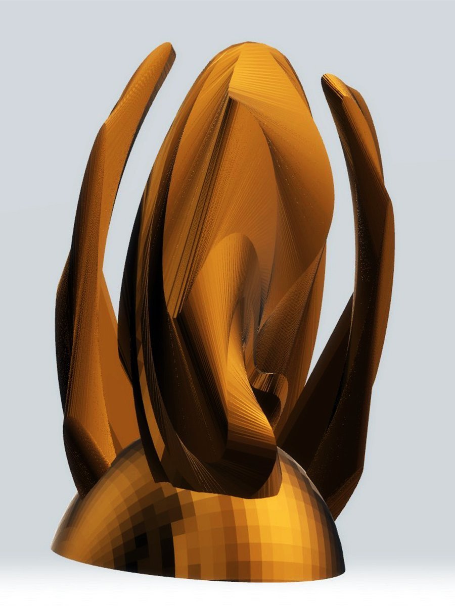Sculpture Arcs, Burnt Orange