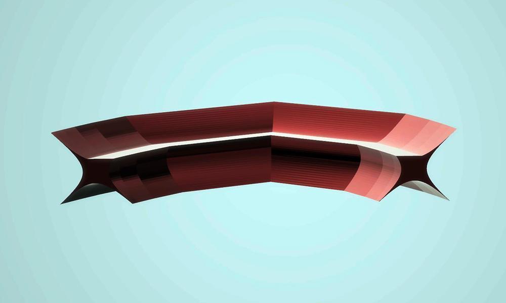 Modern Sofa - Ruby Red