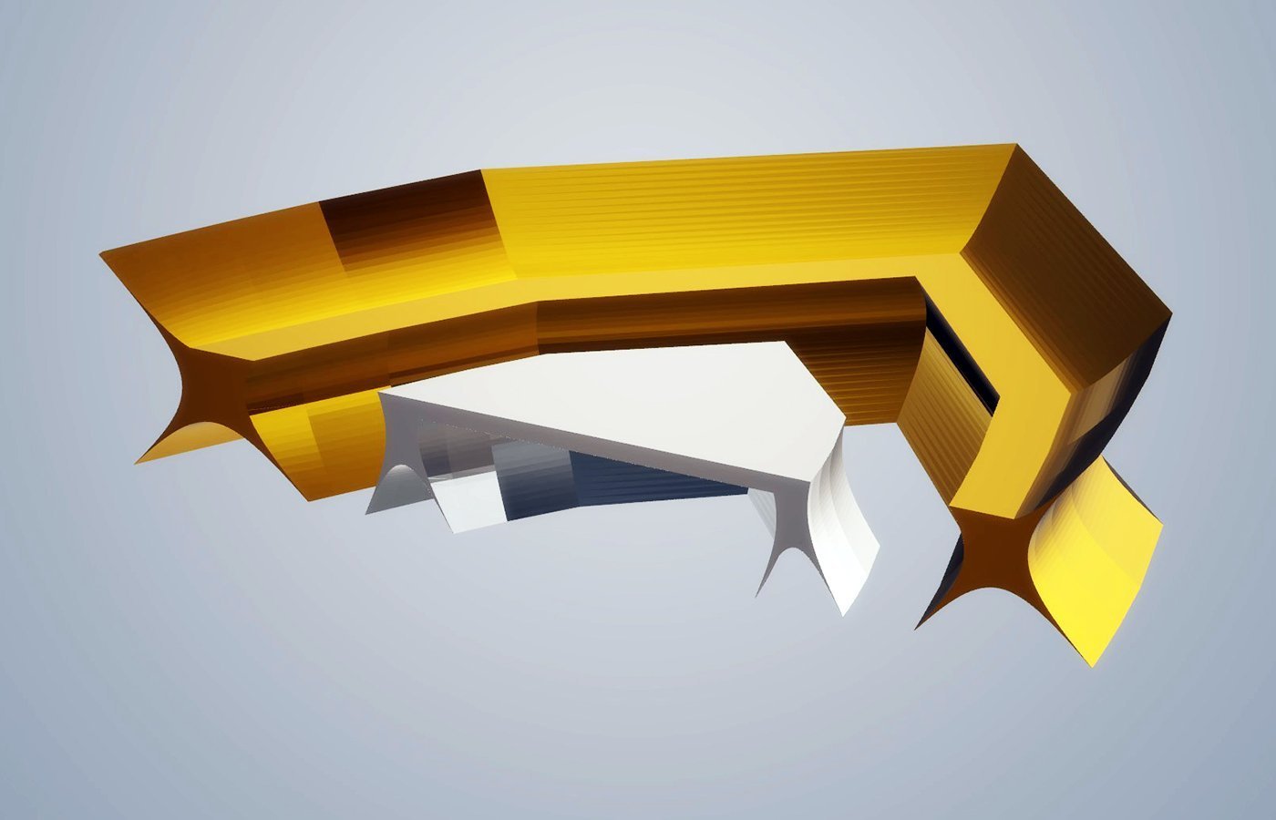 Sofa and Coffee Table - Gold