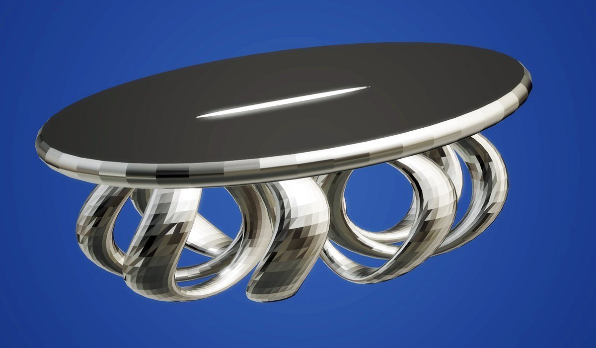 Modern Table with Curly Legs, Silver