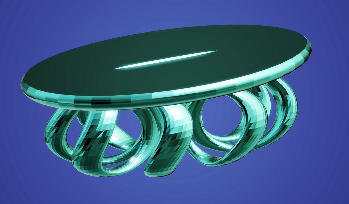 Modern Table with Curly Legs, Metallic Turquoise