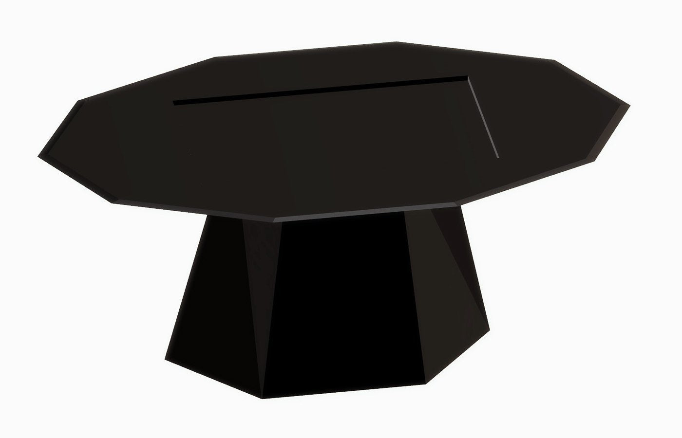 Modern Dining Table, Black