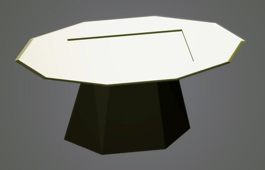 Modern Dining Table, Black and White