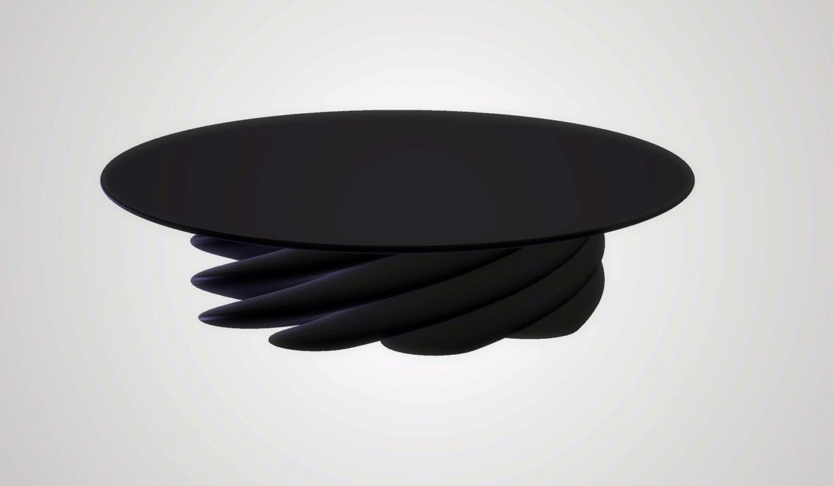 Accent Table with Twisted Base