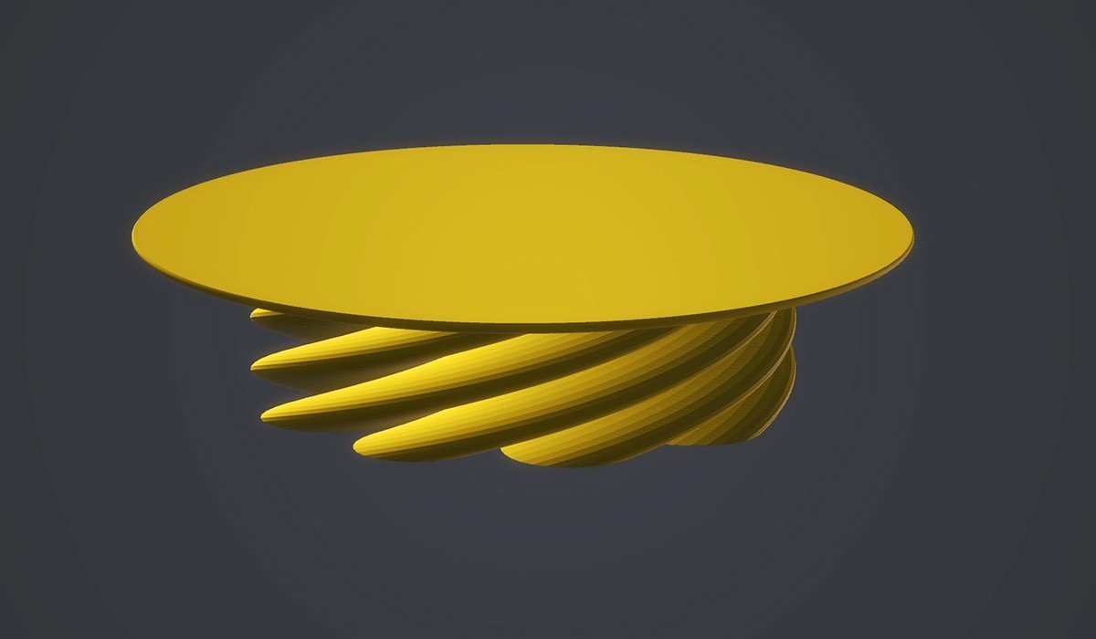 Accent Table with Twisted Base