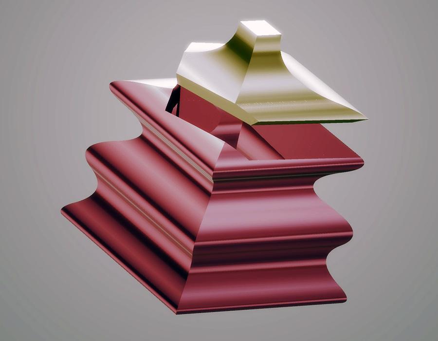 Sculpted Keepsake Box with Lid