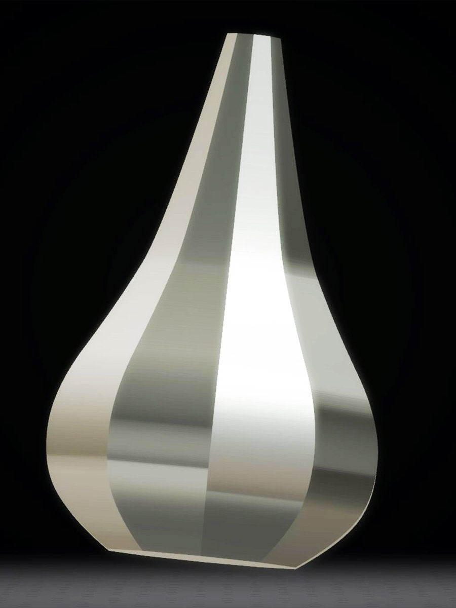 Modern Bell Vase, Silver