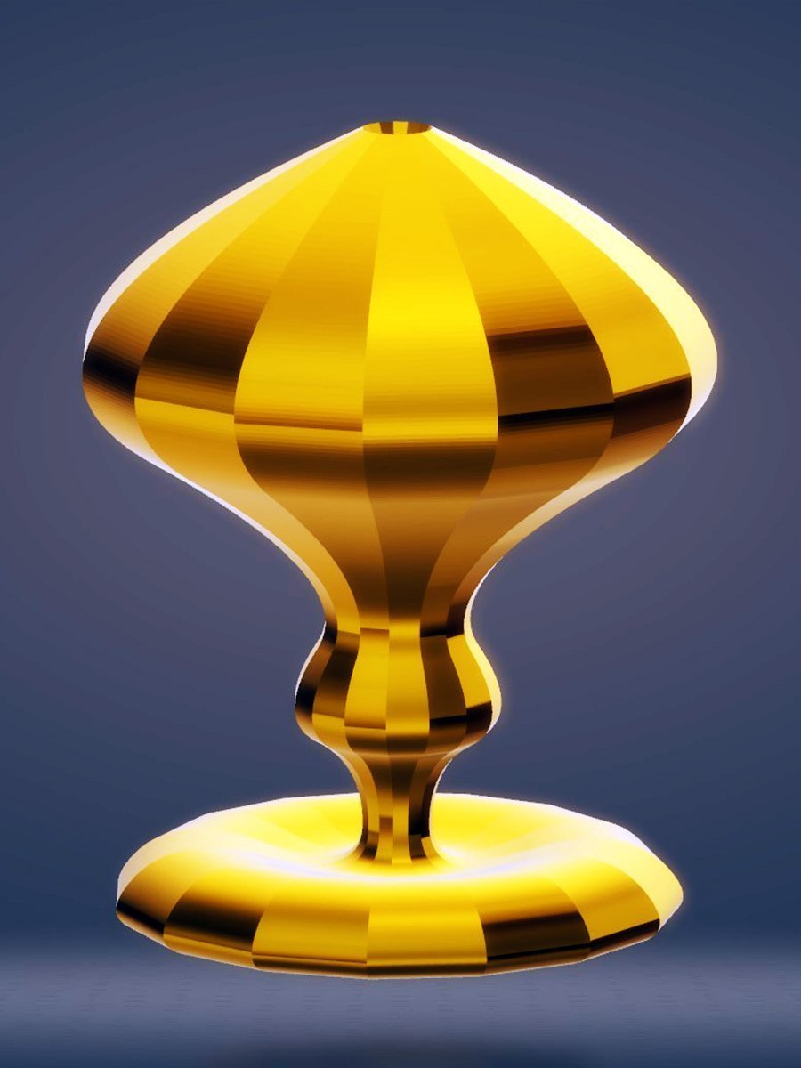Modern Lantern Vase, Gold