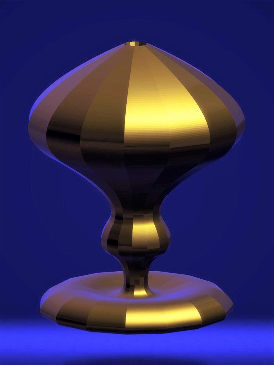 Modern Lantern Vase, Antique Gold