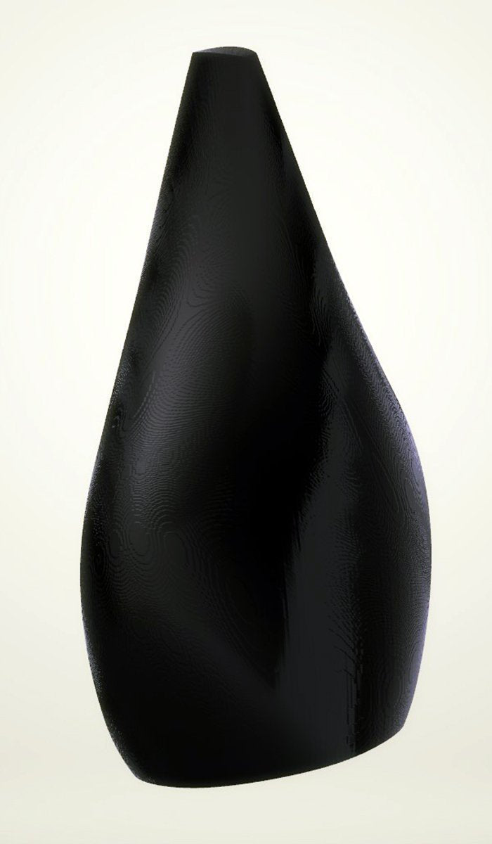Modern Smooth Vase, Black