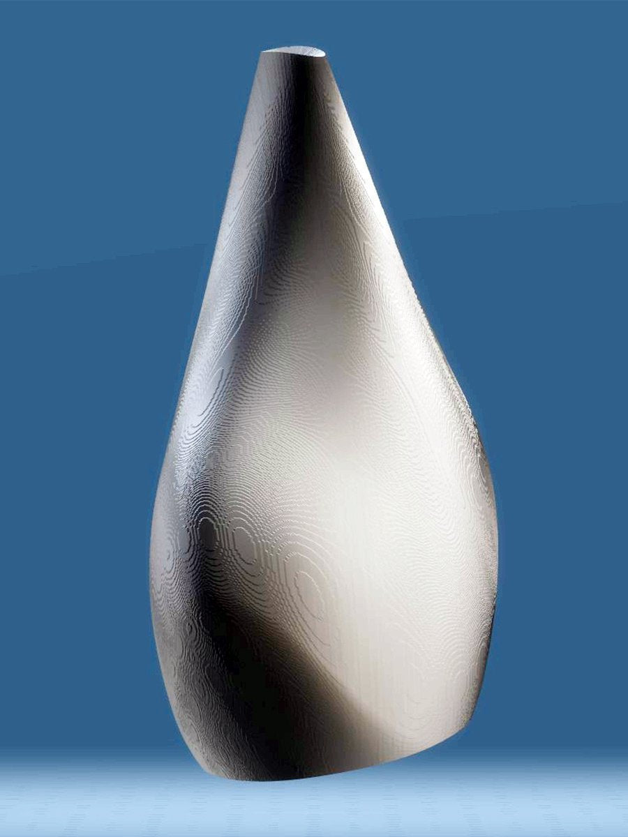 Modern Smooth Vase, Silver